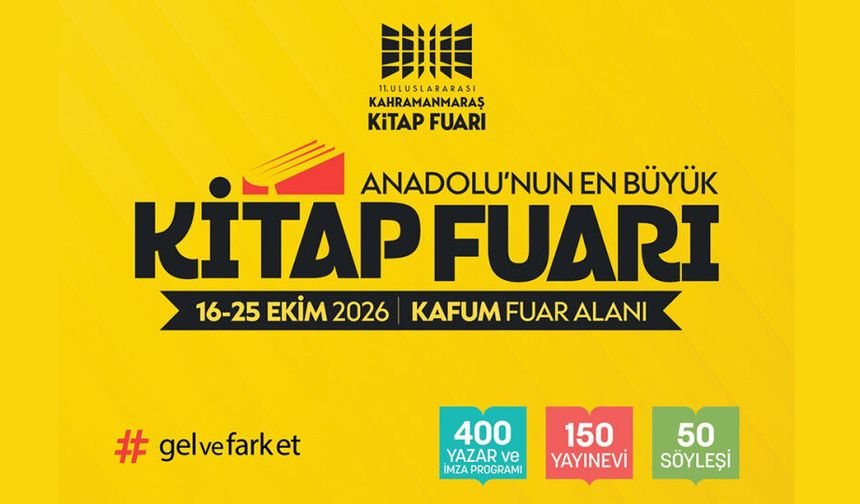 11. Uluslararası Kahramanmaraş Kitap Fuarı Kapılarını Açıyor