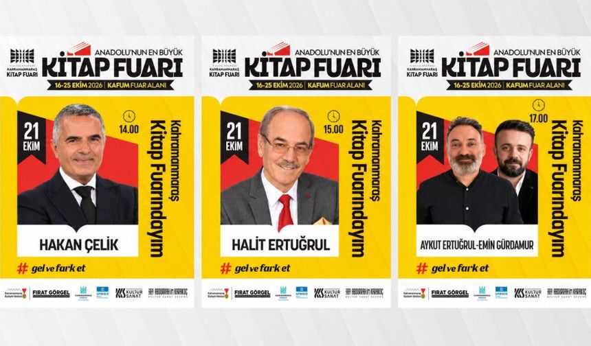 Gazeteci Hakan Çelik ve Efsane Yazarlar Kitap Fuarı’na Geliyor