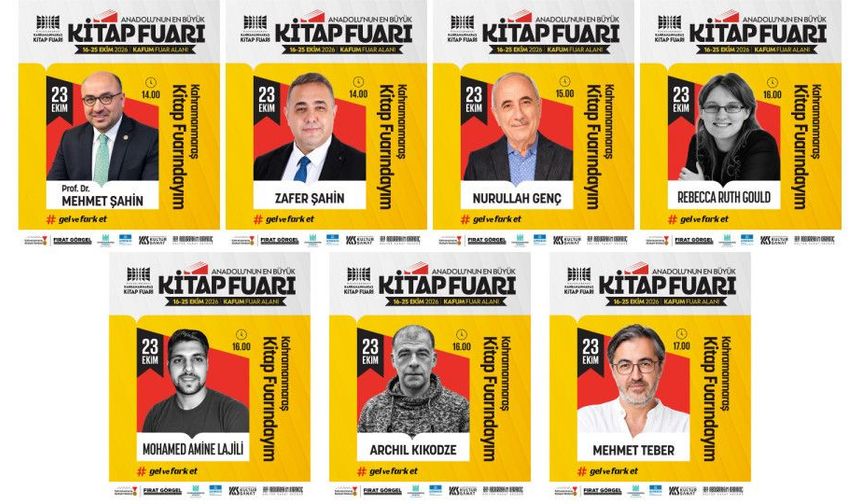 23 Ekim Cuma Kahramanmaraş Kitap Fuarı Söyleşi Programı
