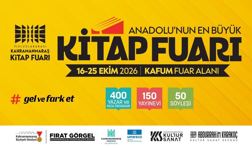 11. Kahramanmaraş Kitap Fuarı Etkinlik Takvimi Belli Oldu!