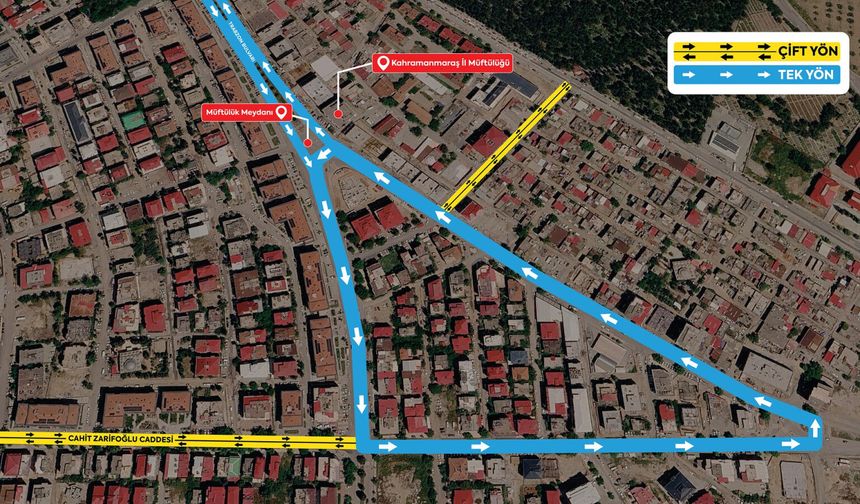 Şehir Merkezinde Trafiğin Seyri Değişiyor! Müftülük Meydanı Kavşağı Baştan Aşağı Yenileniyor