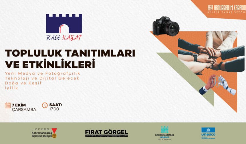 Pusula Maraş Gençleri Kahramanmaraş Kalesi’nde Buluşturuyor: 4 Yeni Topluluk Tanıtılıyor