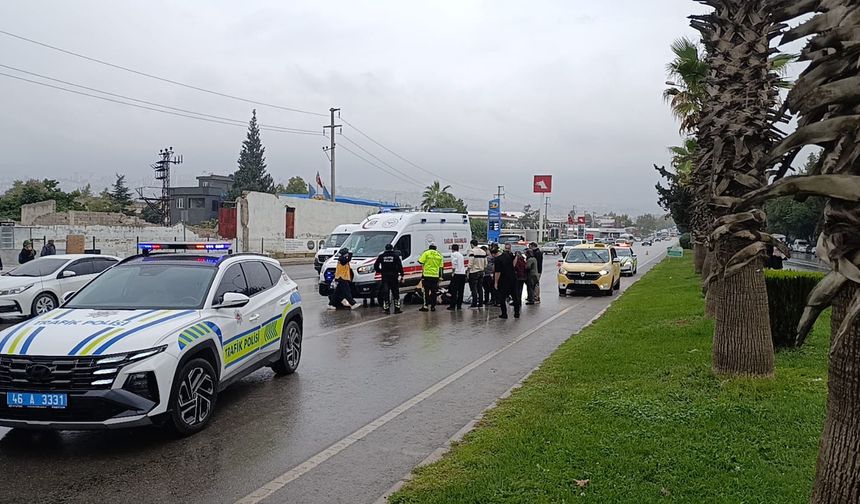 Kahramanmaraş’ta Yayaya Taksi Çarptı!