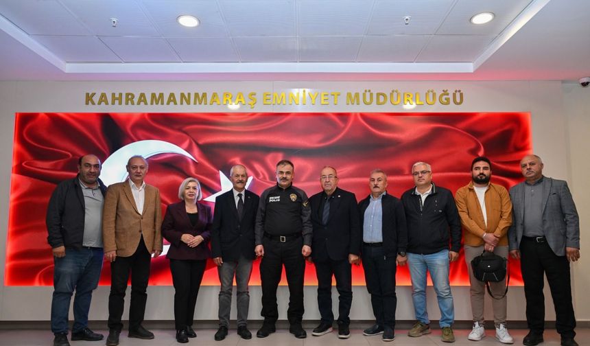 Kahramanmaraş Gazeteciler Cemiyeti’nden Emniyet Müdürü Beyti Kalaycı'ya Ziyaret
